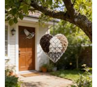 Bird Nest Shaped Ball Garden Ornament | Wrought Iron Decorative Basket | Rust-Resistant Outdoor Art for Patio, Lawn, Tree | Unique Garden Decor Gift (1)