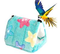 Bird Nest Snuggle Hut - Warm Winter Hammock Bed | Bird Cages | Flannel Hanging Parrot Nest House | Soft Cožy Cave for Būdgie, Lovebird, Cockatiel, Parakeet, and Small Animals