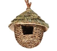 Bird Nest Straw - 17 x 22 cm Hummingbird House, Grass Bird Shelter, Hanging Nesting Place Decoration, Natural Garden Structure, Environmentally Friendly Construction | Decorative Bird