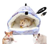 Bird Nest - Velvet 13 x 13 x 10 cm Hammock Shed Heated | Adjustable USB Bird Bed Warmer Cosy Nest for Parakeets, Cockatiels, Finches, Turtle Doves for Breeding and Sleep