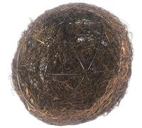 Bird Nest Weave Lampshade for Outdoor Tree Decoration Khaki | Rattan Woven, Iron Wire Frame, Diffused Lighting Effect, Seasonal Décor for Easter and Christmas