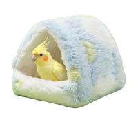 Bird Nest - Winter Plush Thermal Snuggle, Thickened Bed for Cockatiels and Small Birds, Parrot Parakeet Conure Canary Caique Hummingbird, Indoor Aviary Sleeping Accessory, Warm Nesting Shelter