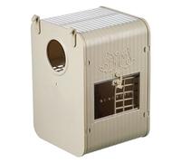 Bird Nesting Box, Cockatiel Nest Box,Parrot Shelter, Built in Ladder Design, Wooden Construction, 6.89x7.09x10.24inc, for Nature Conservation, Sparrow Feeding, Garden Decoration