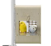 Bird Nesting Box, Cockatiel Nest Box, Visual Spacious Parrot Shelter, 6.89x7.09x10.24 Inches, Ideal for Nature Conservation, Sparrow Feeding Place and Garden Decoration