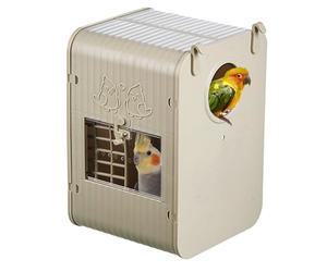 Bird Nesting Box - Cockatiel Nesting Box, Decorative, Spacious Design, Integrated Ladder Protection, Feeding Area for the Backyard, Nature Protection, Bird Watching, Balcony, Garden, Aviary, Animal