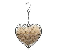 Bird Nesting Box, Handmade Heart Design, Refillable Fiber Shelter with Smooth Durable Build, Outdoor Décor with Gentle Comfort Detail, Garden Supplies, Handy Box for Hummingbird Outdoor Winter