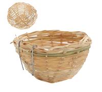 Bird Nesting Box, Natural Hand Woven Bird Hut, Pet Supplies for Laying Sleeping Breeding Tree View Indoor Yard Winter Aviary Nature Garden Yard