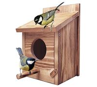 Bird Nesting Boxes, Bird Houses For Garden, Dovecote Bird House, Bird Boxes Garden Small Birds, Robin Nest Box, Bird Nesting Box, Swallow Nest Box, Sparrow Nesting Boxes Feeder (Retro)