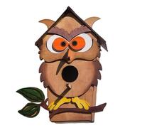 Bird Nesting Boxes, Outdoor Bird House Box - Carefully Polished Wooden Bird House Pendant for Wall, Window, Tree, Roof