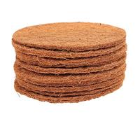 Bird Nesting Mat, Adjustable Coconut Fiber Cushion, 10Pcs Natural Brown Pads for Many Nest Sizes - Breathable, Durable, Multipurpose for Birds and Reptiles