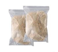 Bird Nesting Material 2 Pack of Jute, Cotton, and Straw for Nest Building for Small Birds Like Parrots and Finches