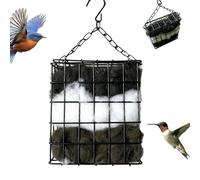 Bird Nesting Material Holder - Reusable Feeder Garden Decor - Bird Houses Nest Boxes for Outside | for Outdoor Yard Patio Lawn Pathway Farm Tree Home Sparrow Robins Hummingbird