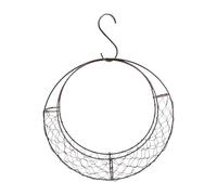 Bird Nesting Material - Hummingbird Nesting | Moon Shaped Wreath Frame Decor | Wire Hanger | Living Room Outdoor Balcony Garden Patio Terrace Porch Accessory Habitat Decoration Supply Craft Display O