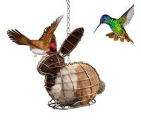 Bird Nesting Material, Refillable Nesting Box as Shelter, Refillable Nesting Station for Birds Outdoors, for Sparrows, Robins, Finches in the Garden, Patio, Spring, Winter, Breeding Season