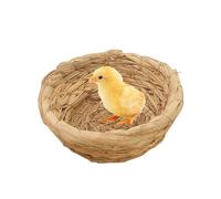 Bird Nesting Nest for Birds, Woven Breeding Nest with Flat Base, Bird Cage Accessories, Nest, House for , Parrot, Rabbit, Hamster, Gerbil, Guinea Pigs, Chinchillas Holdes