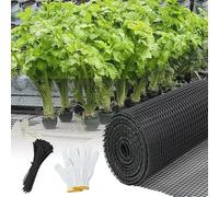 Bird Netting,Black Plastic Mesh Roll 2.6 x 62 ft Temporary Netting with Self-Locking Ties for Garden Snow Barrier Construction Site & Animal Control