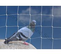 Bird Netting For the Garden 10m x 15m 50mm 2" Anti Pigeon Knotted Mesh Heavy Duty White Net Protection