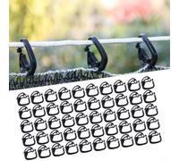 Bird Netting Hooks and For Shade Clips, 50pcs Plastic Clips for Garden For Shade Sails and Mesh Fencing