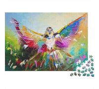 BIrd of Happiness 1000-Piece Puzzle for Adults, 70x50cm/1000pcs, A Weekend Activity at Your Own Pace; White Pieces for Organised Sorting