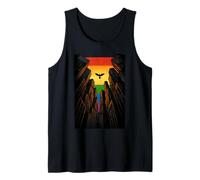 Bird of Liberation Over Abstract Towers LGBTQ Pride Skyline Tank Top