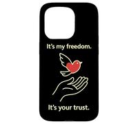 Bird of Love Flying from Hand Symbolic Trust Art Case for iPhone 15 Pro