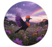 Bird of Paradise 1000 Piece Round Puzzle Moderate Complexity All Age Groups Logical Thinking Fun Bird Home Wall Decor Family Bonding 1000pcs (67.5x67.5cm)