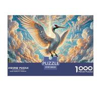 Bird of Paradise Dancing 1000 Pieces Portable Jigsaw Puzzle Animal Age 3+ Quirky, Abstract Design, Fun Details, Educational, Challenging Puzzle Games 38x26cm/1000pcs