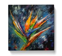 Bird of Paradise Flower Canvas Print | Gallery Wrapped 30mm Frame Wall Art | 20x20 inches | Ready to Hang | Modern Animals Picture | Living Room Bedroom Lounge Office