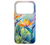 Bird of Paradise Flower Watercolor Case for iPhone 17 Pro