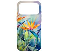 Bird of Paradise Flower Watercolor Case for iPhone 17 Pro Max