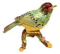 Bird on a Branch Trinket Box Small Hinged Trinket Boxes Bird Jewelry Trinket Box Animal Figurine Ring Box for Daughter Girl Women