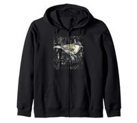Bird on Branch Art Nature Lover Wildlife Zip Hoodie