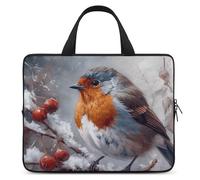 Bird on Branch Laptop Sleeve Ultra-Thin, Lightweight & Waterproof 12inch Laptop Bags, Durable Neoprene Material, Portable Protective Computer Bag with Hand Strap