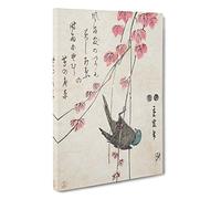Bird on the Ivy by Utagawa Hiroshige Canvas Print | Gallery Wrapped 30mm Frame Wall Art | 30x20 inches | Ready to Hang | Asian Animals Picture | Living Room Bedroom Lounge Office