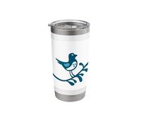 Bird On Tree Branch Stainless Steel Insulated Tumbler