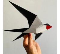 Bird Origami & 3D Paper Craft - DIY Templates for Wall Decor Art Piece & Paper Ornament