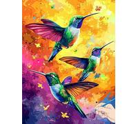 Bird Paint by Numbers for Adults Animals Painting by Numbers for Aadults Kids, Canvas Oil Paintings with Acrylic Pigment Kits Hobbies for Adults Women for Christmas Decorations Gifts 50x70cm J-39