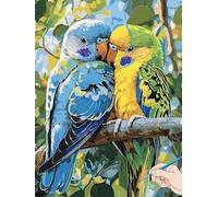 Bird Paint by Numbers for Adults Animals Painting by Numbers for Aadults Kids, Canvas Oil Paintings with Acrylic Pigment Kits Hobbies for Adults Women for Christmas Decorations Gifts 50x70cm J-29