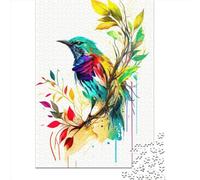 Bird Paper Jigsaw Puzzles 1000 Pieces Jigsaw Creative Rectangular Large Family Puzzle Game Artwork for Adults Teens 1000pcs (38x26cm)