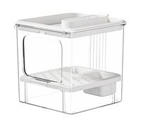 Bird Parrot Feeders - No mes Automatic Cage Feeder, Food Container | Clear Bird Food Bowl, Auto Bird Seed Bowl for Small Medium Birds, Cockatiel Canary Cockatoos Parakeet Conure Lovebird