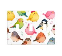 Bird Party 3 Gang Switch Plate Cover-Unbreakable Polycarbonate Wall Plate, Heat Resistant Toggle Switch Decor for Home