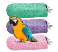 Bird Perch - 3X Ice Cream Parrot Perch, Parrot Stand | Resin Exercise Toys, Paw Grinding Stick, Cage Accessories, Standing Chewing for Parakeet Cockatiel Lovebird Finches