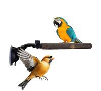 Bird Perch and Holder - Suction Cup Adjustable Stand, Bird Perch Training Toy | for Macaw Parakeet Indoor and Outdoor in the Cage when Travelling in