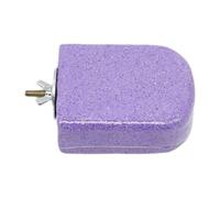 Bird Perch, Beak Grinding Stone, Nail Holder And Toy to Activity, Suitable for Parakeets, Purple