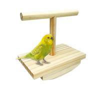 Bird Perch - Bird Perch for Cage | Wooden Bird Perch | Natural Wooden Bird Barch Stand | Wooden Toy Training Station Swings Interactive for Desk Windows Outside the Bird Watching Monitor