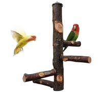 Bird Perch Bird Perch Stand 12 Inch Natural Wood Parrot Sturdy Cage Accessories for Small Medium Cockatiel Conure Budgie Love Finch