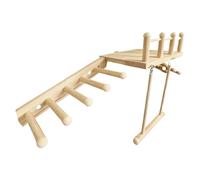 Bird Perch, Cage Accessories with Ladder And Swing - Perches Parrots And Large Birds | For Boredom Prevention Mental Stimulation Parakeets Sparrows Time Alone At Home