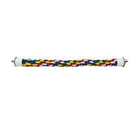 Bird Perch Cage Stand Cotton Rope Standing Stick Resistant Climbing Bungee Toys Boredom Breaker 16/24 / 32/41 Inch Cotton Rope Bird Toy Perch for Cage