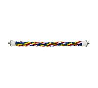 Bird Perch Cage Stand Cotton Rope Standing Stick Resistant Climbing Bungee Toys Boredom Breaker 16/24 / 32/41 Inch Cotton Rope Bird Toy Perch for Cage