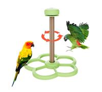 Bird Perch for Medium Birds, Windmill Spinner Cage Toy for Exercise and Sensory Play, Ideal for Parakeets Budgies Cockatiels and Conures Indoors or on Windows